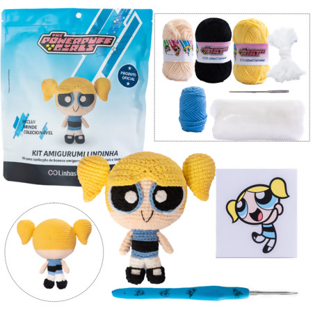 Kit Amigurumi Meninas Superpoderosas Linhas Corrente