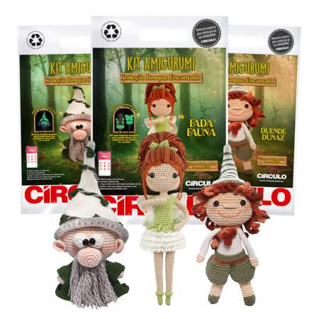 Kit Amigurumi Coleção Bosque Encantado Circulo