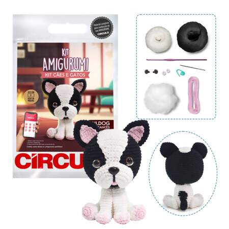 Kit Amigurumi Cães e Gatos Circulo