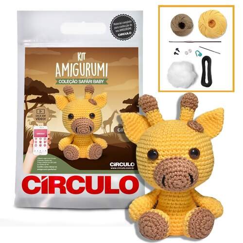 Kit Amigurumi Safari Baby Circulo