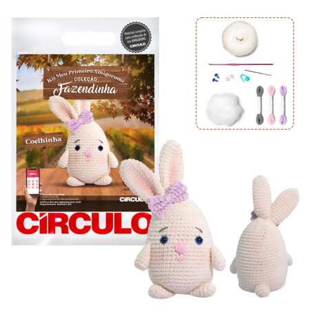 Kit Meu Primeiro Amigurumi Coleção Fazendinha Circulo