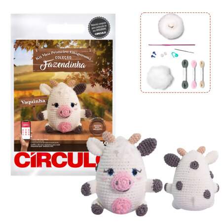 Kit Meu Primeiro Amigurumi Coleção Fazendinha Circulo