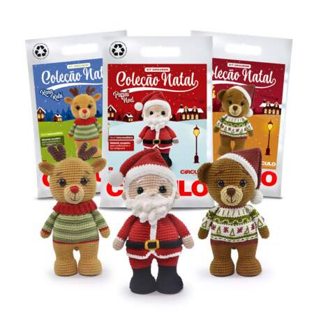 Kit Amigurumi Coleção Natal 2025 Circulo
