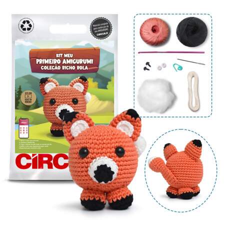 Kit Meu Primeiro Amigurumi Coleção Bicho Bola Circulo