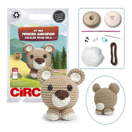 Kit Meu Primeiro Amigurumi Coleção Bicho Bola Circulo