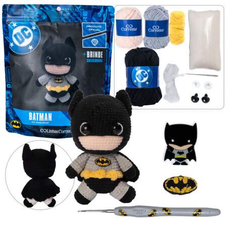 Kit Amigurumi Liga da Justiça DC Linhas Corrente