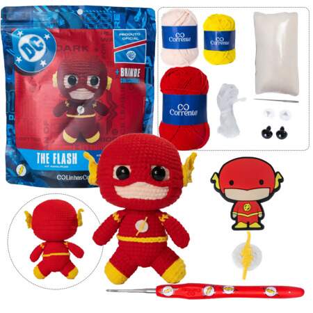 Kit Amigurumi Liga da Justiça DC Linhas Corrente