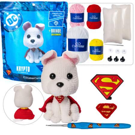 Kit Amigurumi Liga da Justiça DC Linhas Corrente