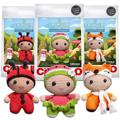 Kit Amigurumi Fofurinha Circulo