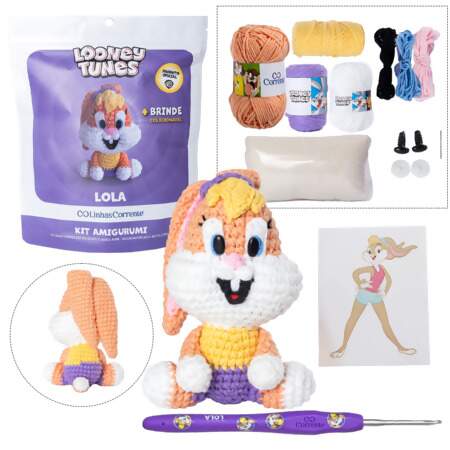 Kit Amigurumi Looney Tunes Linhas Corrente