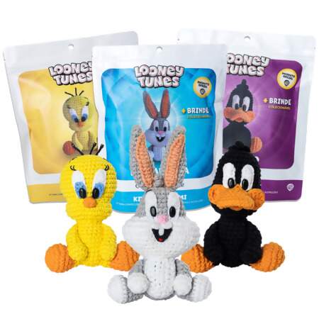 Kit Amigurumi Looney Tunes Linhas Corrente