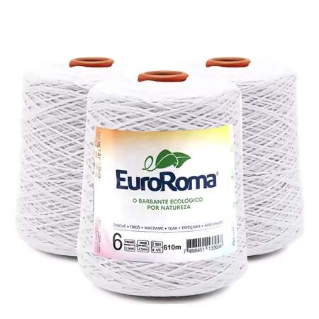 Kit Barbante EuroRoma Colorido N.6 600g com 03 Und