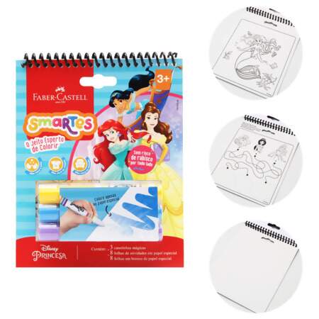 Kit Bloco De Atividades para Colorir Smartes Faber-Castell