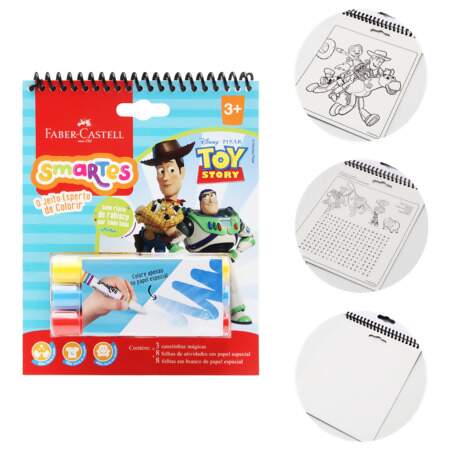Kit Bloco De Atividades para Colorir Smartes Faber-Castell