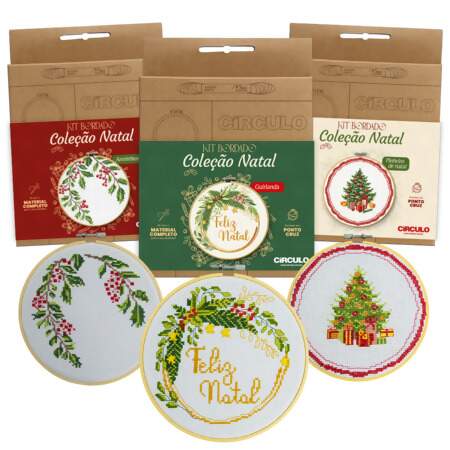 Kit de Bordado Coleção Natal Circulo 503061