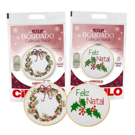Kit de Bordado Coleção Natal 2022 Circulo FL