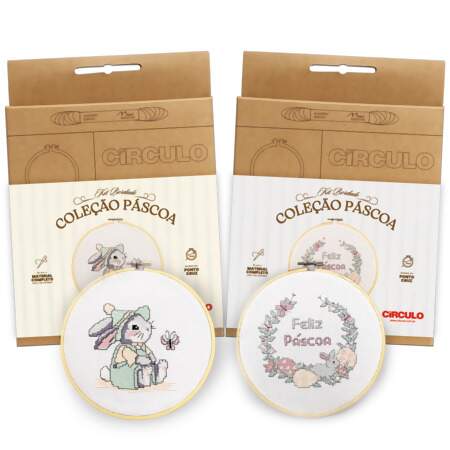 Kit de Bordado Coleção Páscoa Circulo 2026
