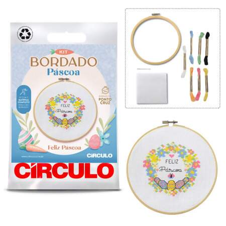 Kit de Bordado Coleção Páscoa 2025 Circulo FL