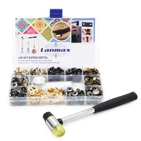 Kit Botão de Pressão Metal Lanmax LM-Kit