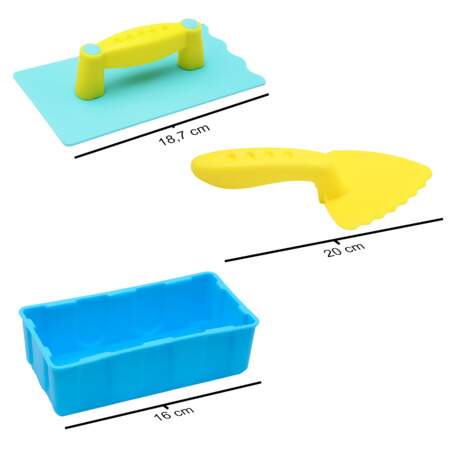 Kit Brincando na Praia Acrilex Ref.44512 Construção 3 Und