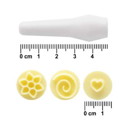 Kit Carimbo Essenciais para Confeitaria Amarelo 9 Peças