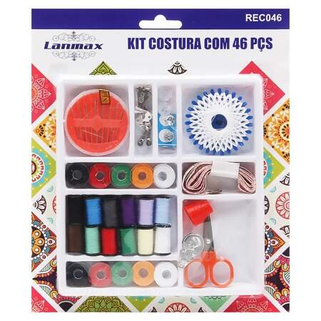 Kit Costura Lanmax REC046 com 46 Peças