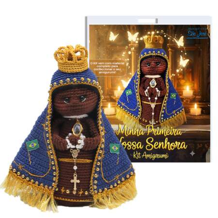 Kit Ebook Minha Primeira Nossa Senhora Aparecida de Amigurumi