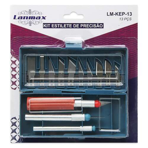 Kit de Estilete de Precisão Lanmax com 13 Peças LM-KEP-13