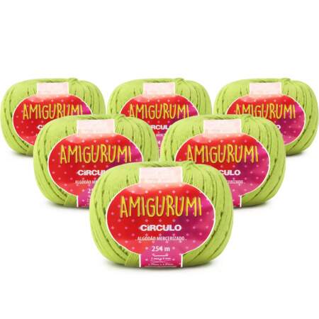 Kit Fio Amigurumi Circulo 254m com 06 Und.