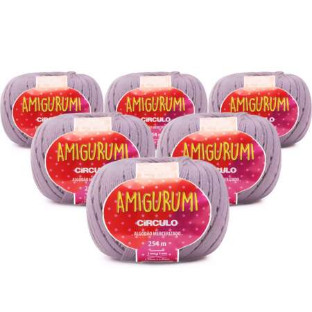 Kit Fio Amigurumi Circulo 254m com 06 Und.