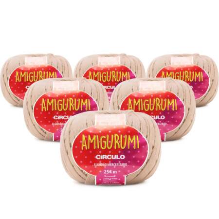 Kit Fio Amigurumi Circulo 254m com 06 Und.