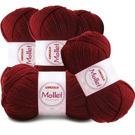 Kit Fio Mollet Circulo 100g com 5 Und
