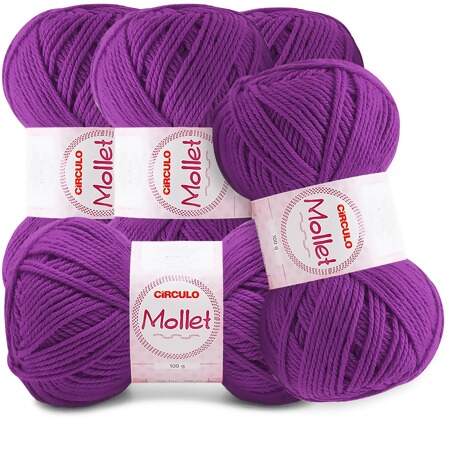 Kit Fio Mollet Circulo 100g com 5 Und