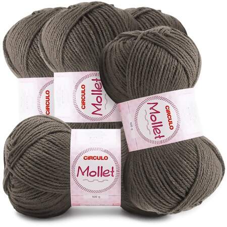 Kit Fio Mollet Circulo 100g com 5 Und