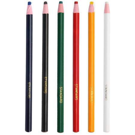 Kit Giz Lápis para Tecido Colorido com 06 Und 