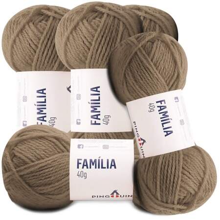 Kit Fio Família Pingouin 40g com 5 Und