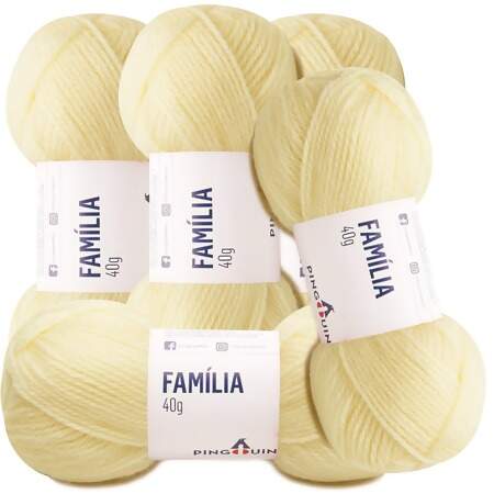 Kit Fio Família Pingouin 40g com 5 Und