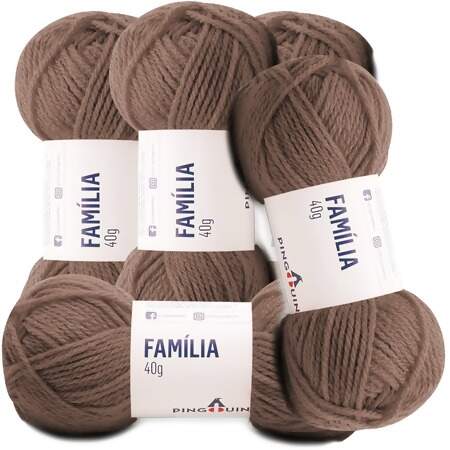 Kit Fio Família Pingouin 40g com 5 Und