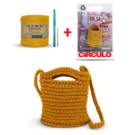 Kit Minha Primeira Bolsa Circulo Com Fio de Malha Premium