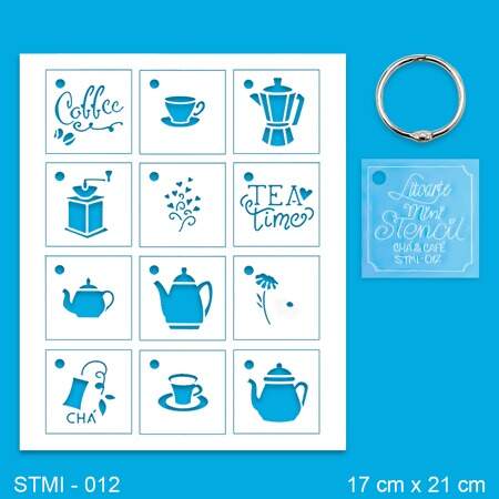 Kit Mini Stencil Litoarte STMI