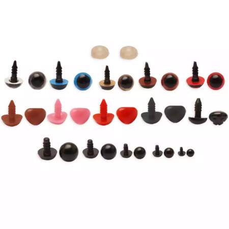 Kit Olhos e Focinho com Travas para Amigurumi 647 Und