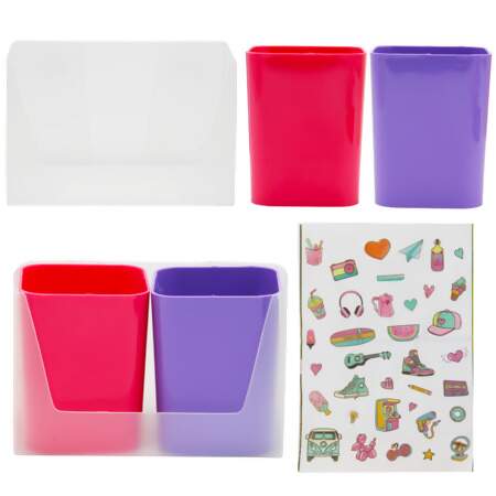 Kit Porta Objetos Full Color Dello 2299 com 02 Und