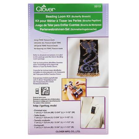 Kit Tear de Contas Broche Borboleta Clover Ref.9919