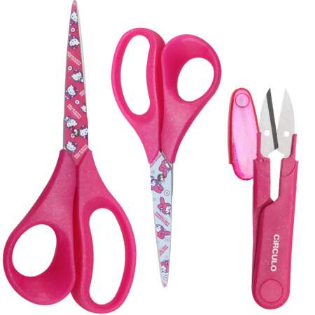Kit de Tesouras Hello Kitty Circulo com 03 Und