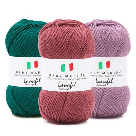 Lã Baby Merino Superwash Lanafil 50g