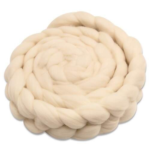 Lã Merino Natural Para Feltragem 200g Fios da Fazenda