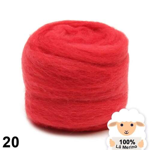 Lã Merino Colorida Para Feltragem 25g Fios da Fazenda