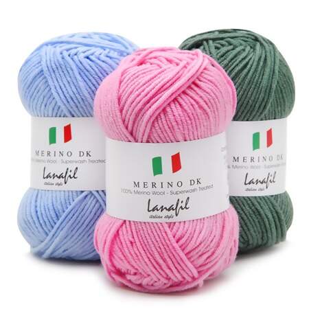 Lã Merino DK Superwash Lanafil 50g