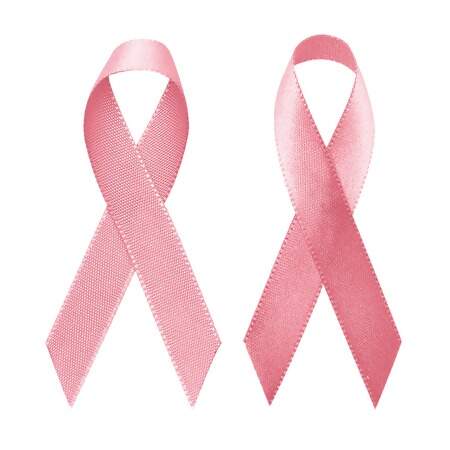 Laço de Cetim Campanha Outubro Rosa e Novembro Azul 50 Und
