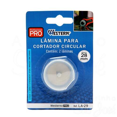 Lâmina para Cortador Circular 28mm Ref.LA-29 Western